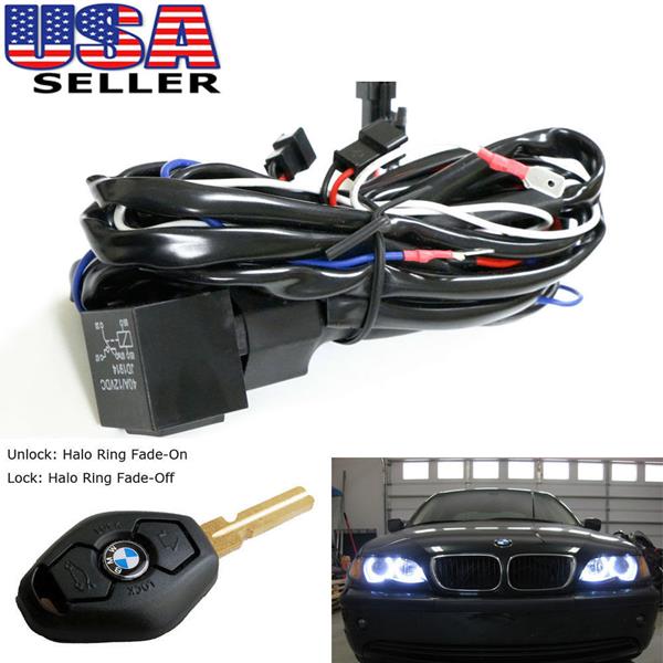 Angel Eyes Halo Rings for BMW E46 LED or CCFL Relay Harness w
