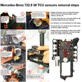 722.9 Sensor Y3/8n1 & Y3/8n2 + Punch Tool For Mercedes Benz 7G Auto Transmission