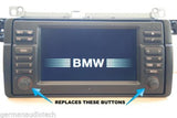 2x Volume Knob Button for BMW E46 3-Series Wide Screen Navigation Radio 325 328 330 M3