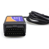 ELM327 USB Interface OBD2 Car Diagnostic Programmer Fault Code Scanner Cable For Windows PC OSX