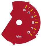 Red Gauge Face Compatible with Porsche 911 997 Carrera Instrument Cluster 225MPH 9000rpm GT3