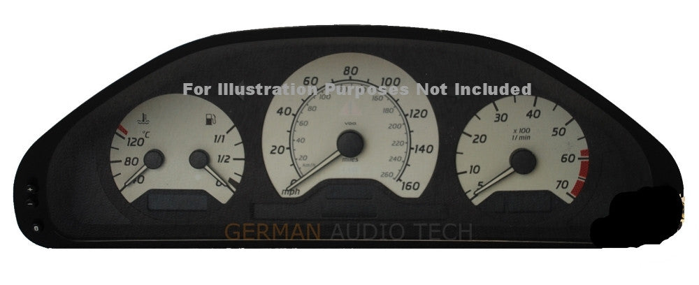 3-Piece Instrument Cluster LCD Set for 1995-2003 Mercedes-Benz W202 W208 W210