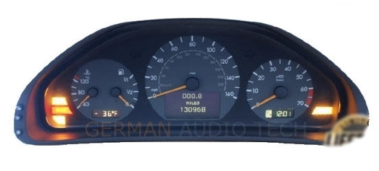 3-Piece Instrument Cluster LCD Set for 1995-2003 Mercedes-Benz W202 W208 W210