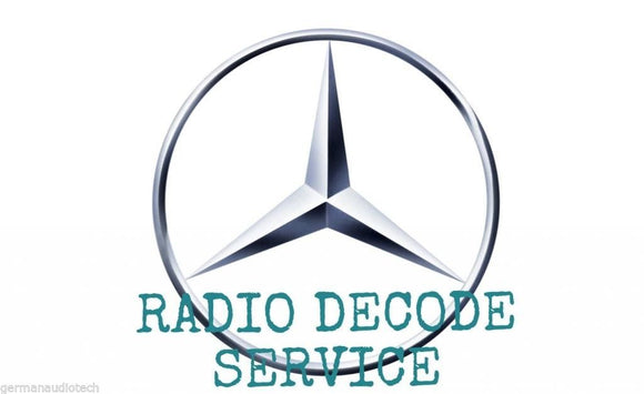 Radio Code Unlock Service for Mercedes Benz AM FM Radio Cassette Alpine Becker