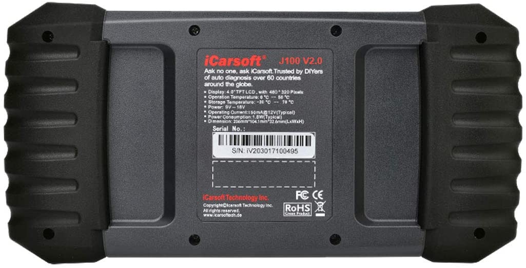 OBD2 Diagnostic Scanner for Japanese Vehicles iCarsoft J100 V2.0