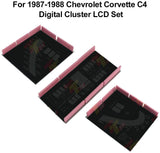 LCD Set compatible with 1987-1988 Chevrolet Corvette C4 Digital Instrument Cluster