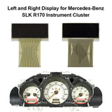 Left + Right LCD Display Screen for Mercedes-Benz E-Class(W210) C-Class (W202) CLK-Class (W208) SLK-Class (R170) Speedometer Instrument Cluster Pixel Missing Repair