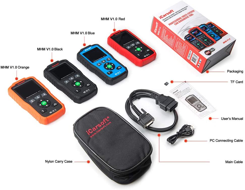 OBD2 Diagnostic Scanner for Mitsubishi Honda Acura Mazda iCarsoft MHM V1.0