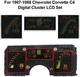 LCD Set compatible with 1987-1988 Chevrolet Corvette C4 Digital Instrument Cluster