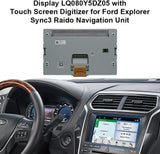 LCD Display LQ080Y5DZ05 with Touch Screen Digitizer for Ford Lincoln Sync3 Radio Navigation Unit