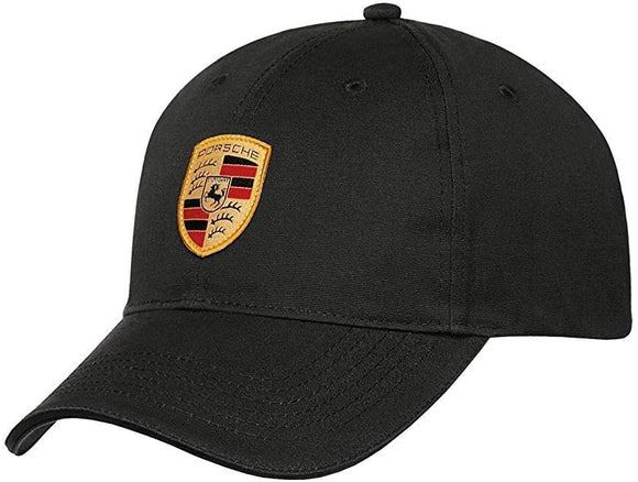 Genuine Porsche Crest Logo Hat Cap Black or White, Officially Licensed