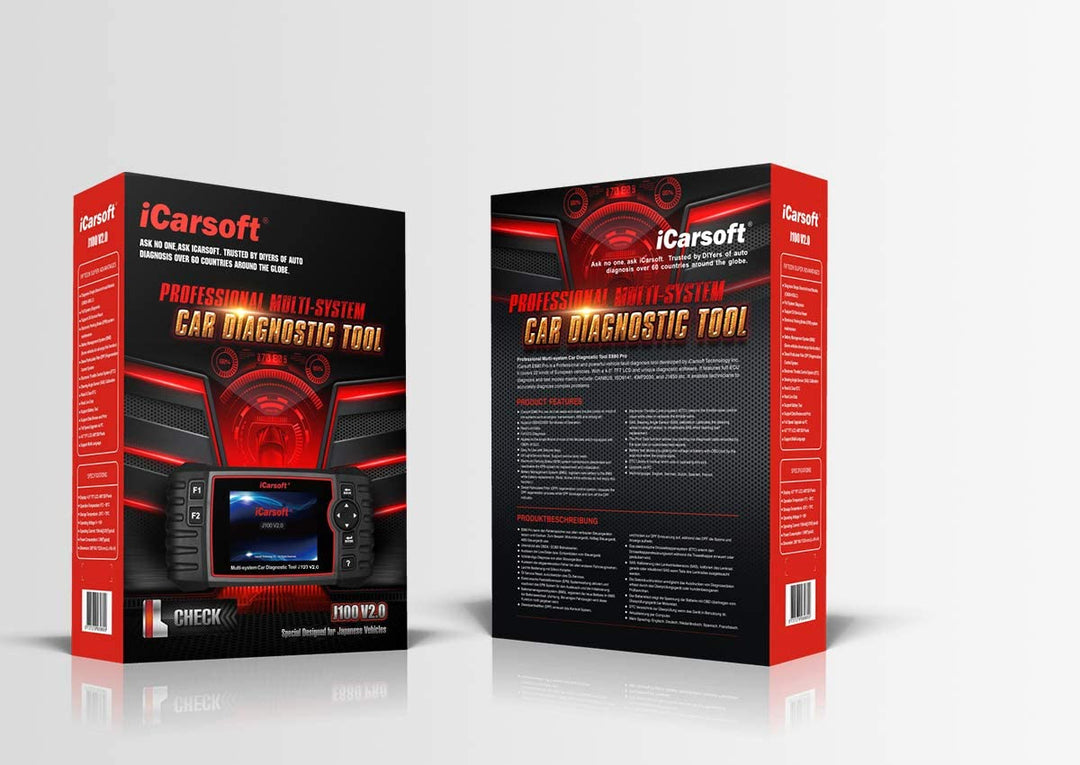 OBD2 Diagnostic Scanner for Japanese Vehicles iCarsoft J100 V2.0