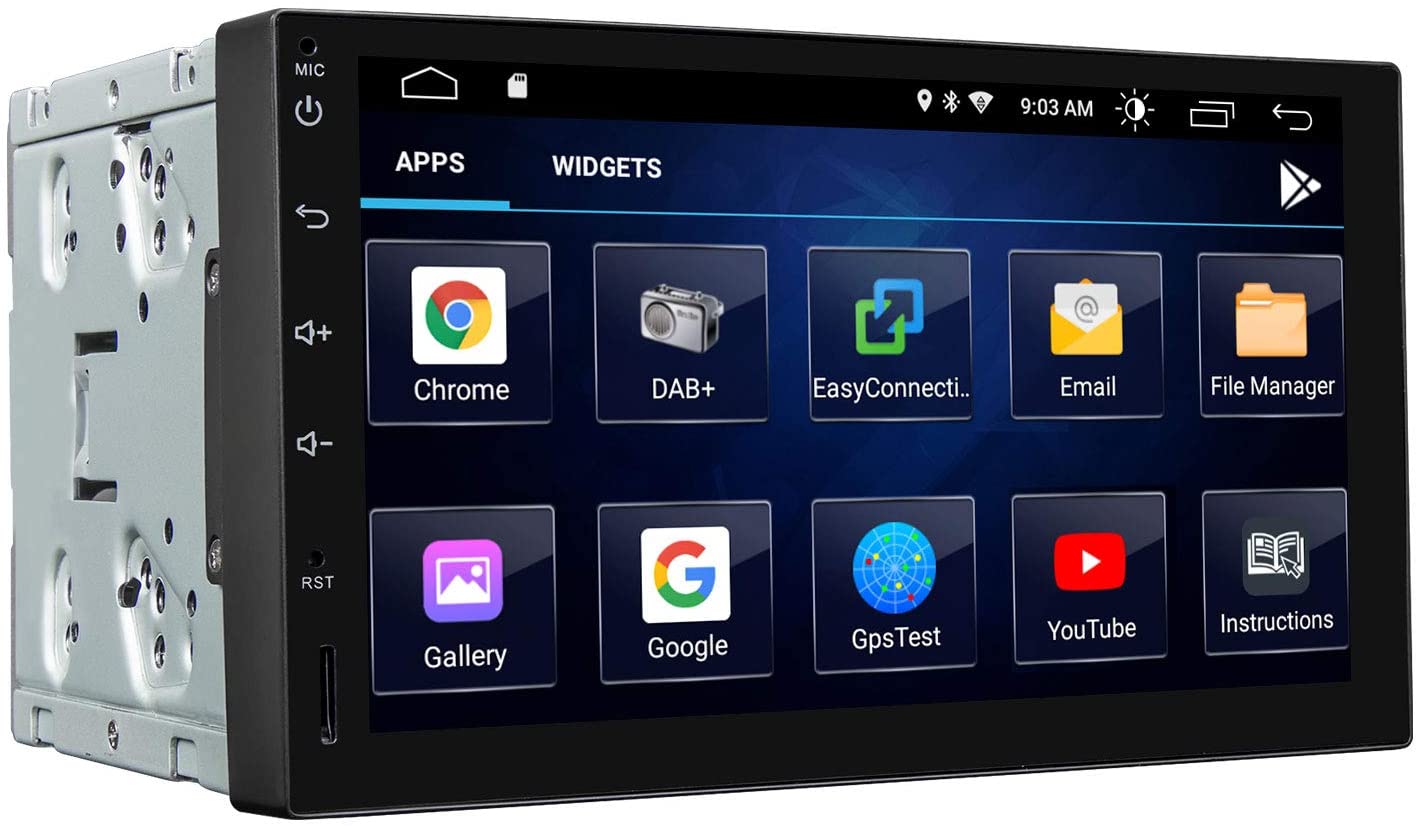 Double Din Car Stereo, Android Head Unit Built-in DSP with IPS