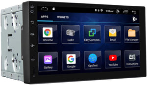 Double Din Car Stereo, Android Head Unit Built-in DSP with IPS Screen Eonon 7 Inch Android 10.0 Car Stereo Support Apple Carplay/Wi-Fi/Fast Boot/Backup Camera/OBDII(No CD/DVD) - GA2180A