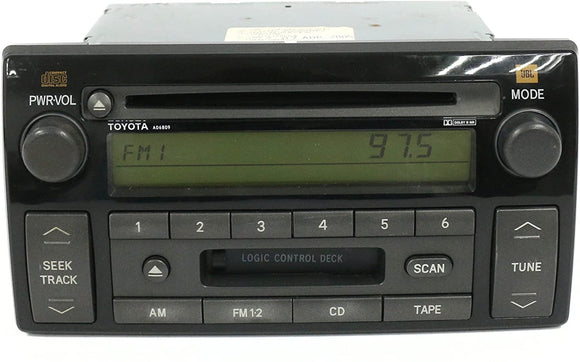 2005 2006 Toyota Camry Radio AD6809 Receiver AM FM CD Cassette 86120-AA170