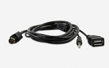 GROM Audio 35USB AUX-in 3.5mm Audio and 5V USB Charging Cable, 5FT