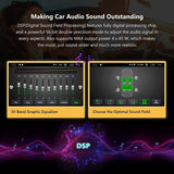 Double Din Car Stereo, Android Head Unit Built-in DSP with IPS Screen Eonon 7 Inch Android 10.0 Car Stereo Support Apple Carplay/Wi-Fi/Fast Boot/Backup Camera/OBDII(No CD/DVD) - GA2180A