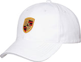 Genuine Porsche Crest Logo Hat Cap Black or White, Officially Licensed