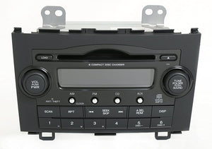 2007-2009 Honda CR-V AM FM 6 Disc CD Player 39100-SWA-A003 Face 1XN0