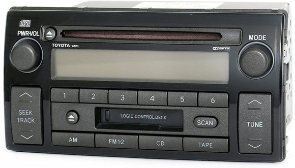 2002 2003 2004 Toyota Camry LE AM FM 16823 Radio CD Cassette 86120-AA040