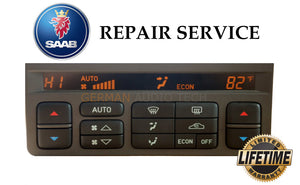 REPAIR SERVICE for SAAB 95 (ACC) CLIMATE CONTROLLER DISPLAY PIXEL 1999-2004