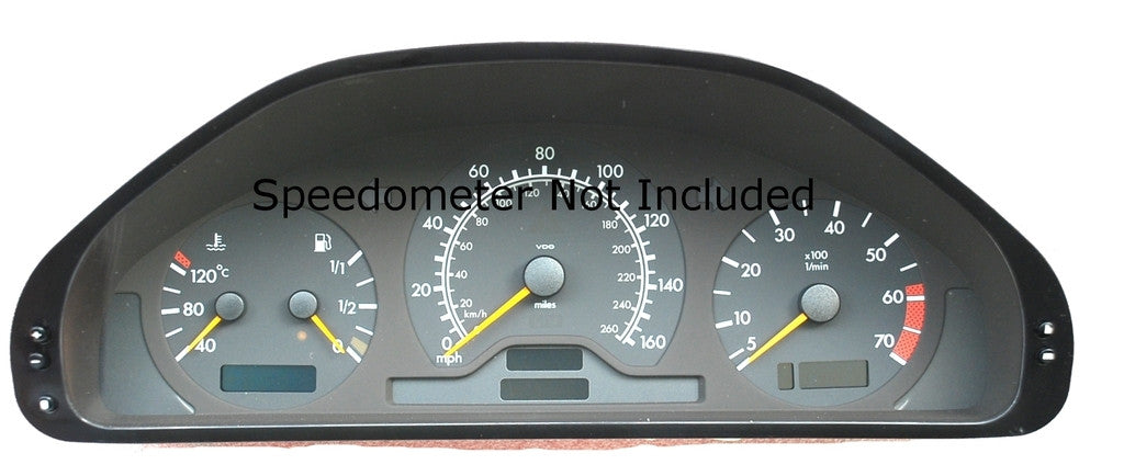 3-Piece Instrument Cluster LCD Set for 1995-2003 Mercedes-Benz W202 W208 W210