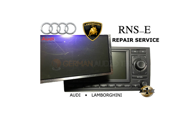 LCD REPLACEMENT SERVICE for AUDI LAMBORGHINI GALLARDO RNSE RADIO NAVIGATION PLUS