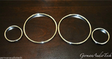 Chrome Clip-On Gauge Rings for BMW E38 7-Series E39 5-Series E53 X5 Speedometer Cluster