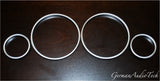 Satin Silver Gauge Rings 