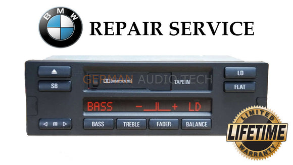 REPAIR SERVICE FIX - BMW ALPINE C23 MID US RADIO STEREO CASSETTE E38 740i 750iL 65128352868