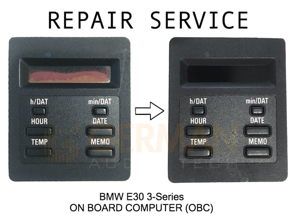 Repair Service for BMW E30 3-Series M3 On Board Computer OBC Clock