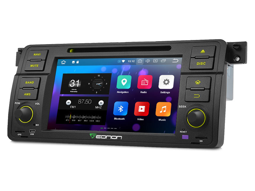 Radio de coche para bmw e46, android, gps, navi, grabadora de