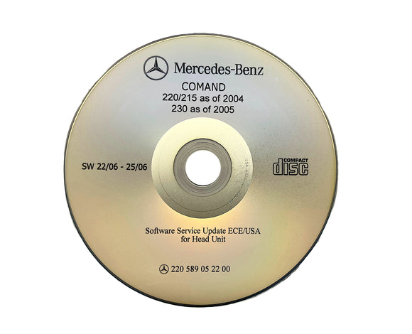 Comand Navigation Radio Firmware Software Update CD for Mercedes-Benz R230 W220 W215 220589052200