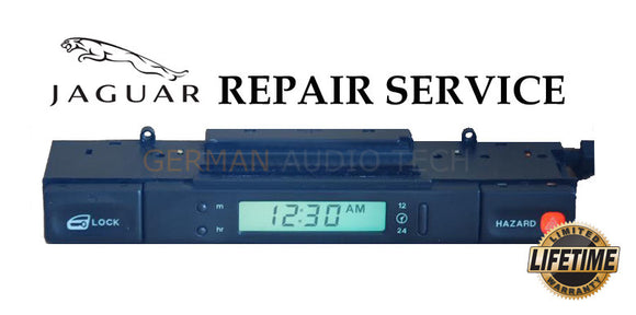 REPAIR SERVICE for JAGUAR 1994-97 XJ6 XJR X300 CLOCK LCD DISPLAY HAZARD SWITCH