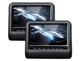 EONON 9" Digital Clip-On Screen Headrest Monitors Built-In DVD Player Speakers