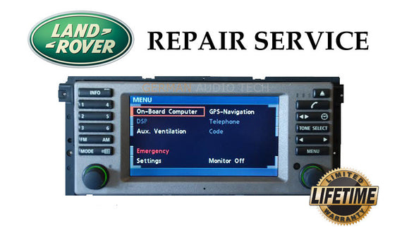 LCD REPLACEMENT SERVICE for RANGE ROVER L322 NAVIGATION RADIO MONITOR SCREEN