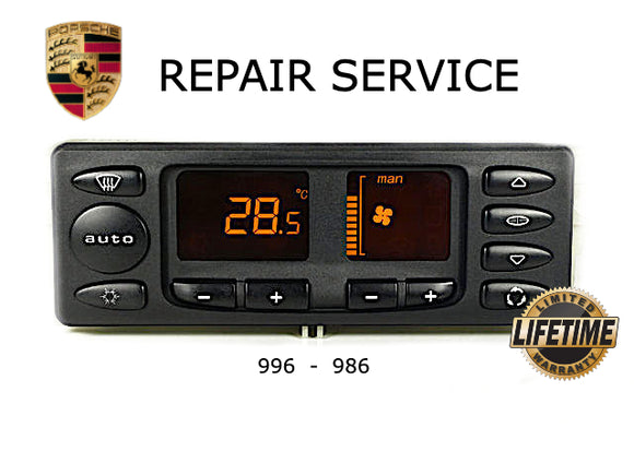 Climate Control Pixel Display Repair Service for Porsche 986 Boxster 996 911 AC Heater HVAC LCD