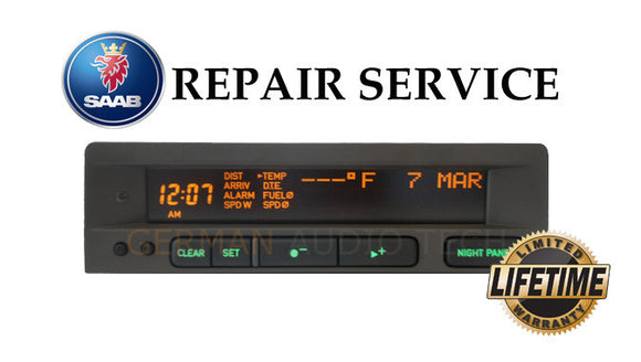 PIXEL REPAIR SERVICE for SAAB 95 SID1 and SID2 INFORMATION RADIO DISPLAY