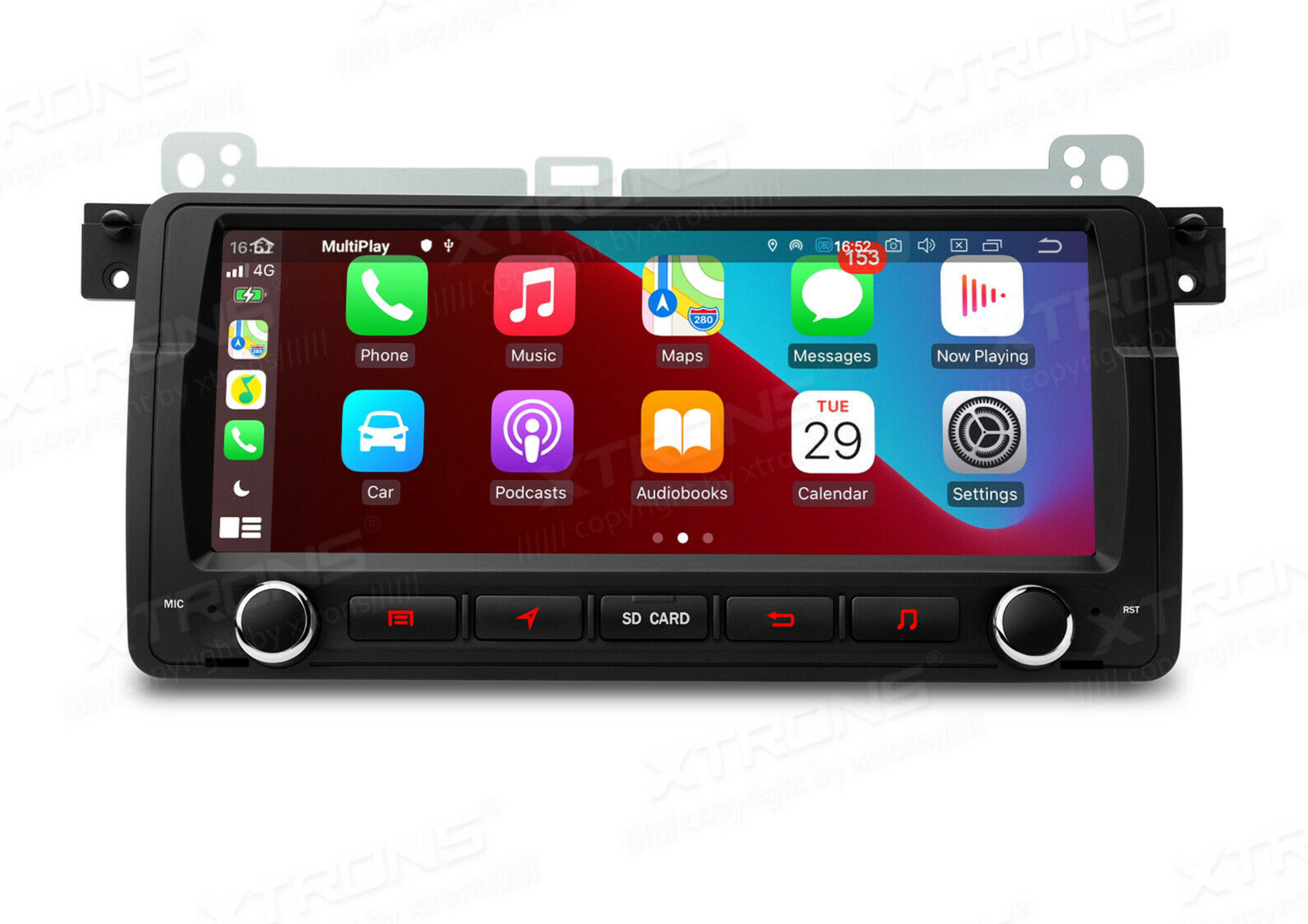 Android 10.0 Autoradio pour Bmw E46 M3 1999-2005 Carplay Android Auto Gps  4g Wifi Multimédia Radio Player Navigation Unité Tête