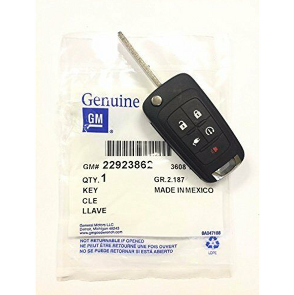 2011-2015 Chevrolet GM Volt Keyless Entry-Key Fob Remote Transmitter 22923862 OEM