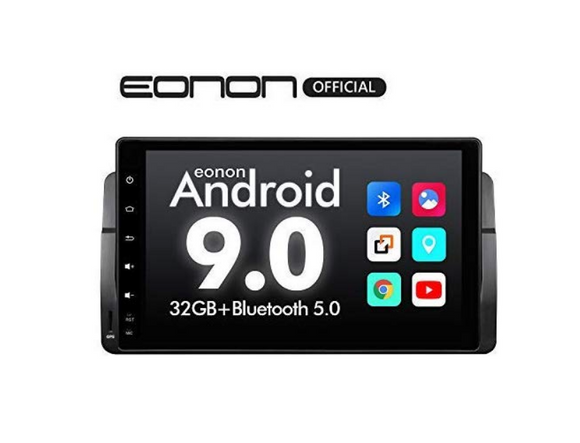 EONON Navigation Radio for BMW E46 3-Series M3 with Support Carplay/Android Auto 9.0/WiFi/Fast Boot/DVR/Backup Camera