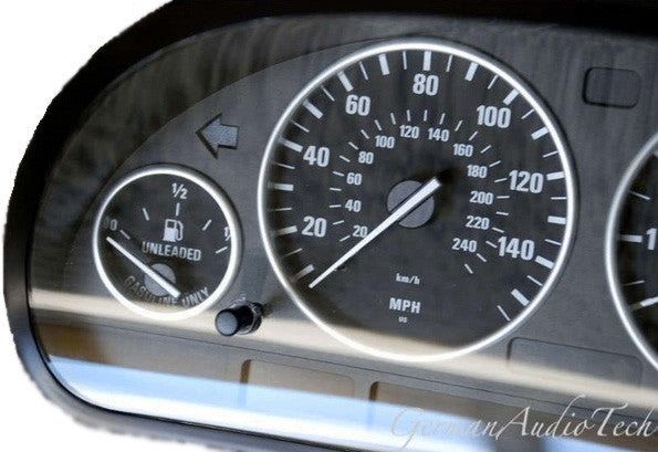Silver Gauge Ring Set for 1995-2006 BMW E38 E39 E53 X5