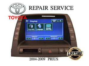 LCD Touch Screen Replacement Repair Service for Toyota Prius MFD Radio Energy Monitor Display Screen Navigation 2004 2005 2006 2007 2008 2009