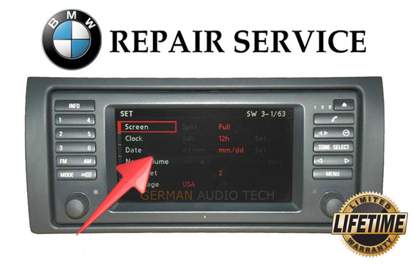 REPARACIÓN CAMBIO LCD RADIO BMW E46 NAVI (ALPINE) 