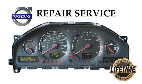 Repair Service for 2002 - 2007 Volvo Instrument Speedometer Cluster XC70 V70 S60