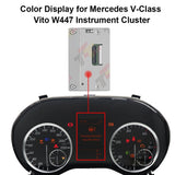 Color Odometer LCD Display for Mercedes V-Class Vito W447 Instrument Cluster