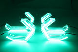 Phone WiFi Remote LED RGB Angel Eye Crystal DRL light for BMW E46 3-Series M3 Headlights
