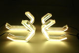 Phone WiFi Remote LED RGB Angel Eye Crystal DRL light for BMW E46 3-Series M3 Headlights