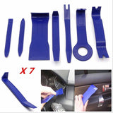 7x CAR TRUCK RADIO DOOR CLIP PANEL TRIM DASH AUDIO REMOVAL PLASTIC PRY TOOL KIT