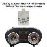 Odometer Display TX12D01VM0FAA for Mercedes W176 A Class Instrument Cluster